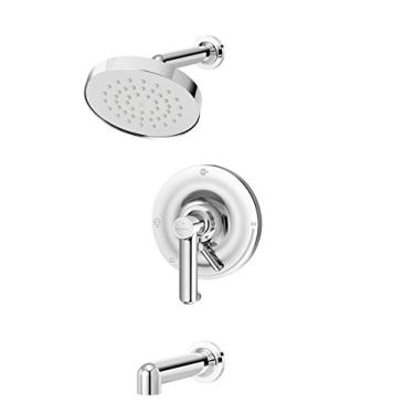 Imagem de Symmons Torneira de banheira e chuveiro S-5302-2.0 Museo com desviador integral cromado