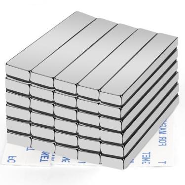 Imagem de Ímãs de neodímio MIKEDE, pacote com 30, barra super forte, 60x10x5mm
