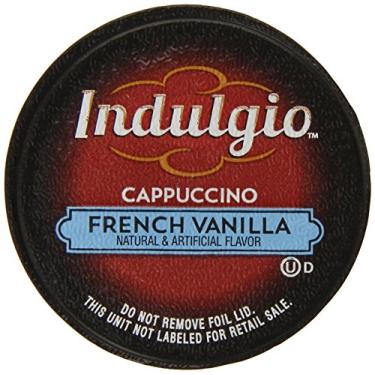 Imagem de Indulgio Cappuccino, baunilha francesa, copo de dose única de 12 unidades para cafeteiras Keurig K-Cup