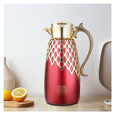 Imagem de Chaleira de chá portátil, café, viagem, água, garrafa térmica de 1,5 litros, jarro térmico (cor: A) (C)