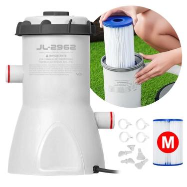 Imagem de Bomba Filtrante 2.006 L/H para Piscina Inflável e Estrutural Filtro VG Plus 220v