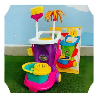 Imagem de Brinquedo Infantil Carrinho De Limpeza Educativo Profissão - MARAL, Ro
