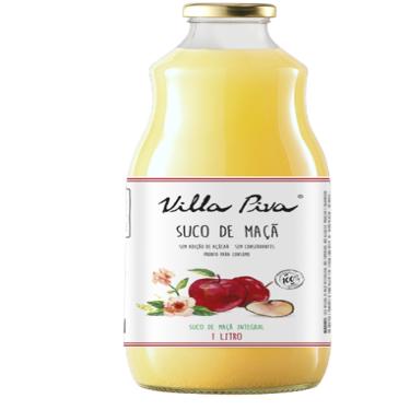 Imagem de Kit 3X: Suco de Maçã Integral Sem Açúcar Villa Piva 1L