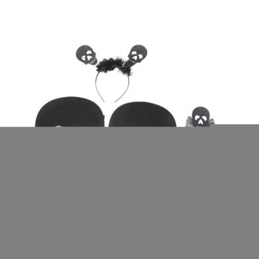 Imagem de IEUDNS Conjunto de fantasia de diabo de Halloween para brincadeira de faz de conta, Esqueleto