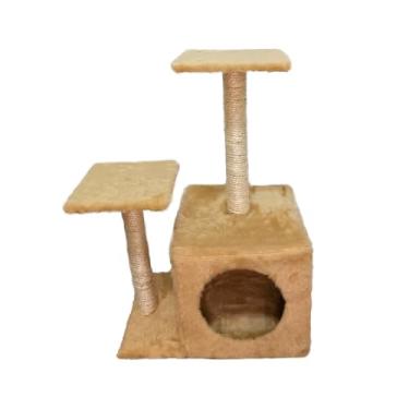 Imagem de Arranhador Hello Pet Toca Plataforma Bege para Gatos