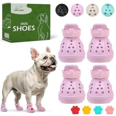 Imagem de Sapatos de cachorro para pavimento quente - botas antiderrapantes para cães pequenos, médios e grandes, botas refletivas para cães e protetores de patas para o inverno, fáceis de colocar e tirar, à