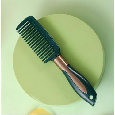 Imagem de Pente de massagem vermelho antiestático, pente de almofada de ar, pente de cabelo encaracolado, fivela interna de plástico, pente liso para cabelo liso, pente canelado