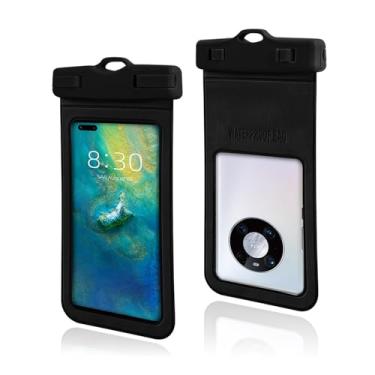 Imagem de Capa de telefone à prova d'água, cordão ajustável, bolsa de telefone à prova d'água - preta