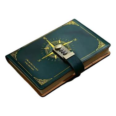 Imagem de Caderno Diário Com Cadeado Segredo Lock Fechadura Senha Ver