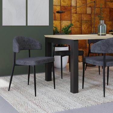 Imagem de 2 Unidades Cadeira Bless Fixa C/4 Pés 55 X 52,5 X 77,5 cm - Compace De