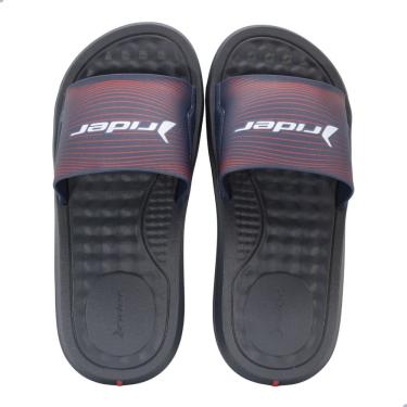 Imagem de Chinelo Masculino Slide Rider Azul/Vermelho 12265 Step