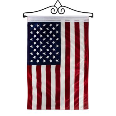 Imagem de Kit de cabide de bandeira americana para o dia da independência para 4 de julho decoração de cemitério decoração de cemitério para sepultura sinal memorial dia dos veteranos decoração de porta dos EUA