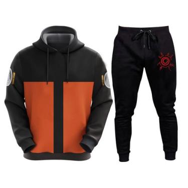 Imagem de Kit Conjunto De Moletom Blusa E Calça Naruto Anime Escolha Personagem 