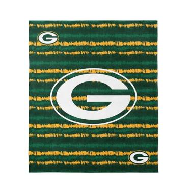 Imagem de Toalha de praia de microfibra NFL Green Bay Packers, 152 x 187 cm – Secagem rápida, resistente à areia, leve, altamente absorvente, design Shibori