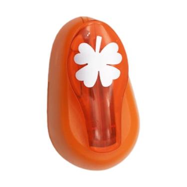 Imagem de Baoblaze Mini furador de papel artesanal para artesanato, ideal para scrapbooking, álbuns de fotos e confecção de cartões, Laranja