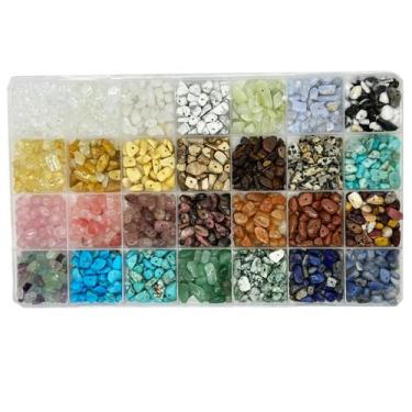 Imagem de Lascas de pedras preciosas Maonewque 5-8 mm 1500 unidades 28 cores