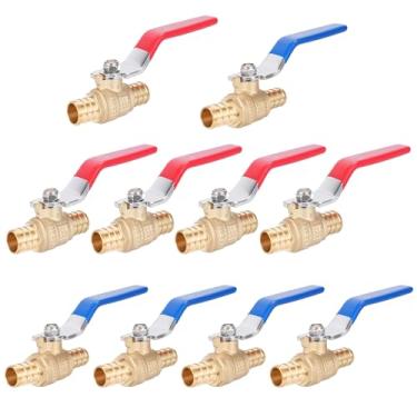 Imagem de SECKWHALE F1807 Válvula de 3/10.2 cm com EPDM, válvula de esfera de desligamento de porta completa de 1/10.2 cm (10)