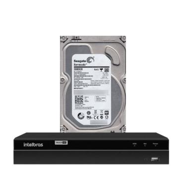 Imagem de Dvr Intelbras 8 Canais Mhdx 1208 Com Hd De 3tb Instalado