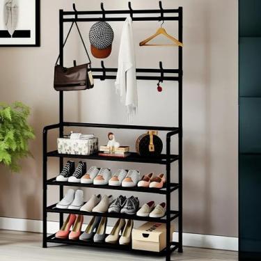 Imagem de Rack Sapateira Arara 4 Andares Organizadora Multifuncional - Leevlar, 