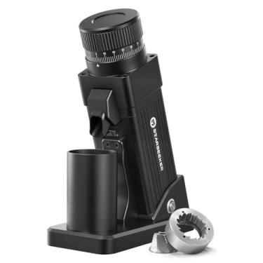 Imagem de Moinho de Café Elétrico STARSEEKER E55 Plasma - Dose Única, Moinho Cônico de 55mm, 60 Configurações para Espresso/Café de Filtro/Cafeteira Francesa/Cold Brew, Carcaça em Alumínio (EU) (negro)