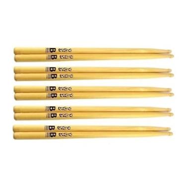 Imagem de Kit 5 Pares Baqueta B.series 905 Bs C. Ibanez Ponta Madeira