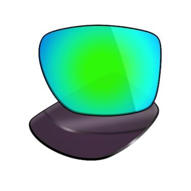 Imagem de Mryok Lentes de reposição UV400 para óculos Oakley Chamfer Squared OX8143 54 mm, HD Polarized, proteção UV, resistente a impactos e ajuste perfeito - Verde esmeralda