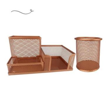 Imagem de Kit Escritório Organizador Mesa Escritório E Porta Caneta - Markys Sto