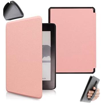 Imagem de Yzlvigrous Capa de Padrão Cruzado para o Kindle Paperwhite 11th Gen 2021, Tampa Ultrafil de 6.8 Polegadas com Sono e Acordar Automático, TPU Macio de Volta com Design de Descanso de Mão