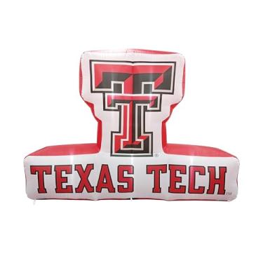 Imagem de FANMATS Mascote inflável NCAA Texas Tech Red Raiders - Expositor inflável autoinflável, ventilador e cordões embutidos, logotipo oficial da equipe – mostre seu espírito durante todo o ano
