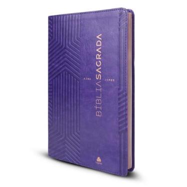 Imagem de Livro - Bíblia Sagrada King James - ULTRAFINA SLIM - Lilás