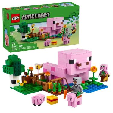 Imagem de Brinquedo de construção LEGO Minecraft The Baby Pig House 21268