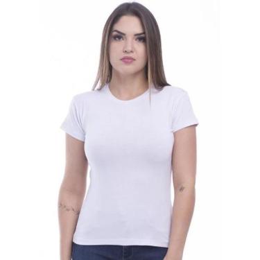 Imagem de Camisa Baby Look Preta e Branca Feminina 100% Algodão de Alta Qualidad