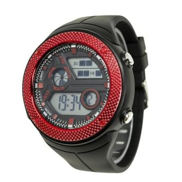 Imagem de Relógio Masculino Onix Digital IT-89820183 Preto e Vermelho