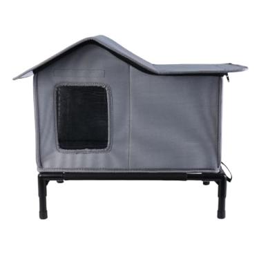 Imagem de Casa Para Gatos Para Inverno,Abrigo para Animais com Tampa Removível,Abrigo Externo para Gatos - Para Jardim Garagem Ambientes Internos Coelhos e Filhotes