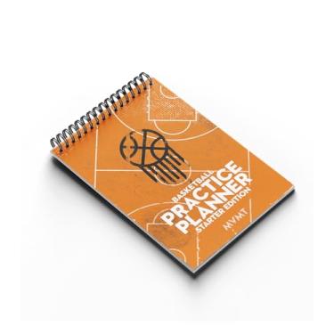 Imagem de Planejador de prática de basquete da MVMT Sports, organizador de 50 páginas para treinadores. Planeje e avalie de forma rápida e fácil. Escreva metas, comparecimento, exercícios e muito mais. (Papel