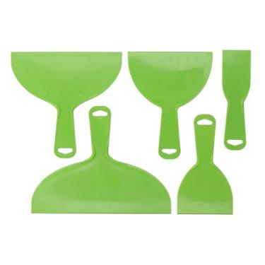 Imagem de Garosa Conjunto de Raspadores de Espátula de Massa Flexível de 5 Peças, Ferramenta de Raspador de Tinta de Plástico para Enchimento de Pintura Com 5 Tamanhos de 2 a 10 Polegadas para Uso