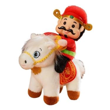 Imagem de Fenteer Cavalo de Ano, da Riqueza, Brinquedo, Ornamento de Ano Chinês, Lindo Colecionável, Lembrança de Bênção, Presente Leve e Macio, Style B
