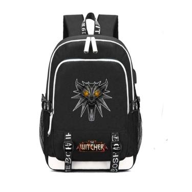 Imagem de Mochila escolar infantil Witchers, impressa em 3D, Oxford, 30x15x44cm