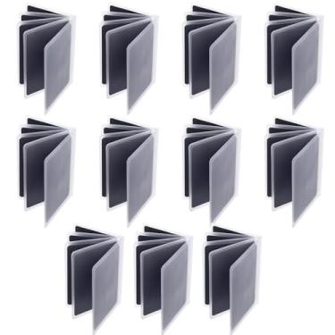Imagem de ZHLKHIOP Pacote com 10 inserções de carteira de plástico transparente para imagem de vinil e porta-cartão, inserções de carteira para cartões de crédito, inserção de foto de carteira, capas