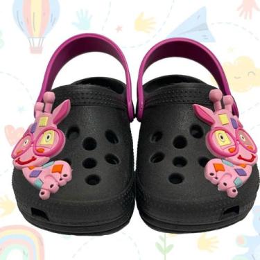 Imagem de Sandália Infantil Feminina Babuche Estampa de Girafa Leve e Confortave