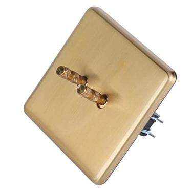 Imagem de aqxreight Interruptor de Alternância de Luz de Controle Duplo Lindos Interruptores de Alternância à Prova de Fogo e Duráveis ​​10A 2 Separadamente Podem Ambos e São Interruptores de Controle Duplo