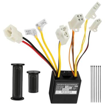 Imagem de XIKOBY Substituição do módulo de controle 24V E100 para Razor E100 E125 (V10+), E175 (V18+) Scooter elétrico, controlador e guidão para E150 Trikke E2 Scooter Part ZK2400-DP-LD-ROHS ZK2400-DP-FS-ROHS