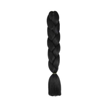 Imagem de Extensões De Cabelo Sintético Multicolorido Roxo De 24 Polegadas Para 