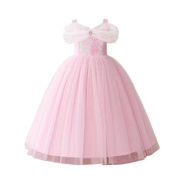 Imagem de Fantasia De Princesa Bela Adormecida Para Meninas, Vestido De Festa Co