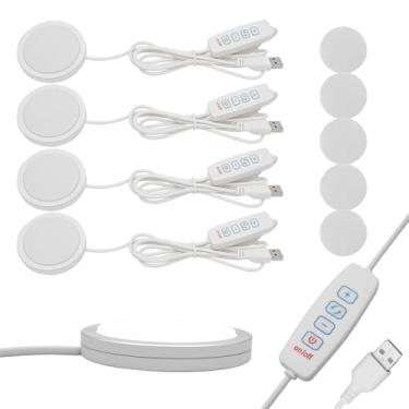 Imagem de Kit de lâmpada LED de 5 V, 001 lâmpada de espaço de trabalho de impressão 3D com brilho ajustável em três cores, luz de impressora 3D, peças sobressalentes para gabinete, prateleira, mesa e estante