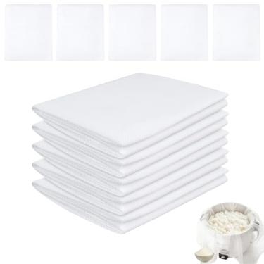 Imagem de Elesunory 5 Pçs Redes de Arroz 150 cm x 99 cm, Tecido antiaderente de malha fina aderente para vaporizador de arroz, tapete de malha reutilizável de sushi para vaporizador de bambu, guardanapos de