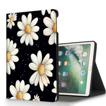 Imagem de RUUHLJLET Capa para tablet Samsung Galaxy Tab A11 Plus 2025/ Tab A9 Plus 2023 de 11 polegadas, despertar/hibernar automaticamente, capa protetora com suporte ajustável - Margarida