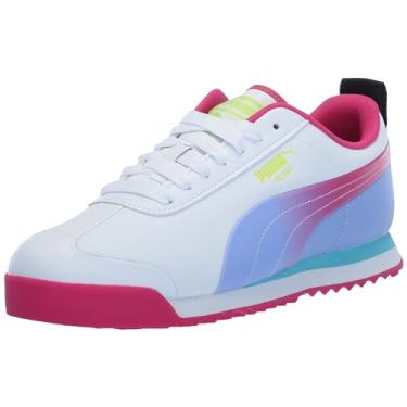 Imagem de PUMA Tênis infantil unissex Roma, Puma Branco-intenso lavanda - rosa puma, 4 Big Kid