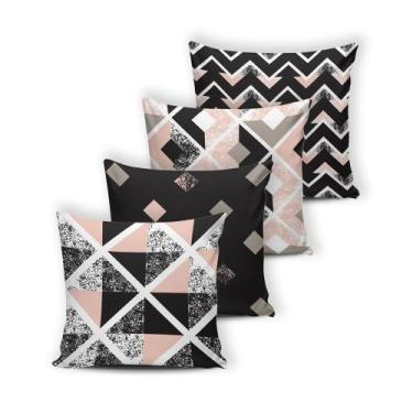 Imagem de Kit 4 capas de Almofada Modern Print 42 cm x 42 cm - 043 - RT MAGAZINE