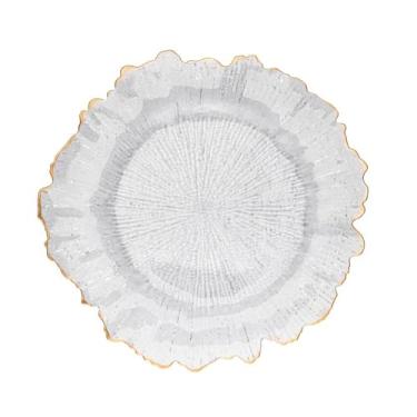 Imagem de WOLFF Sousplat de Plástico com Fio de Ouro 33cm